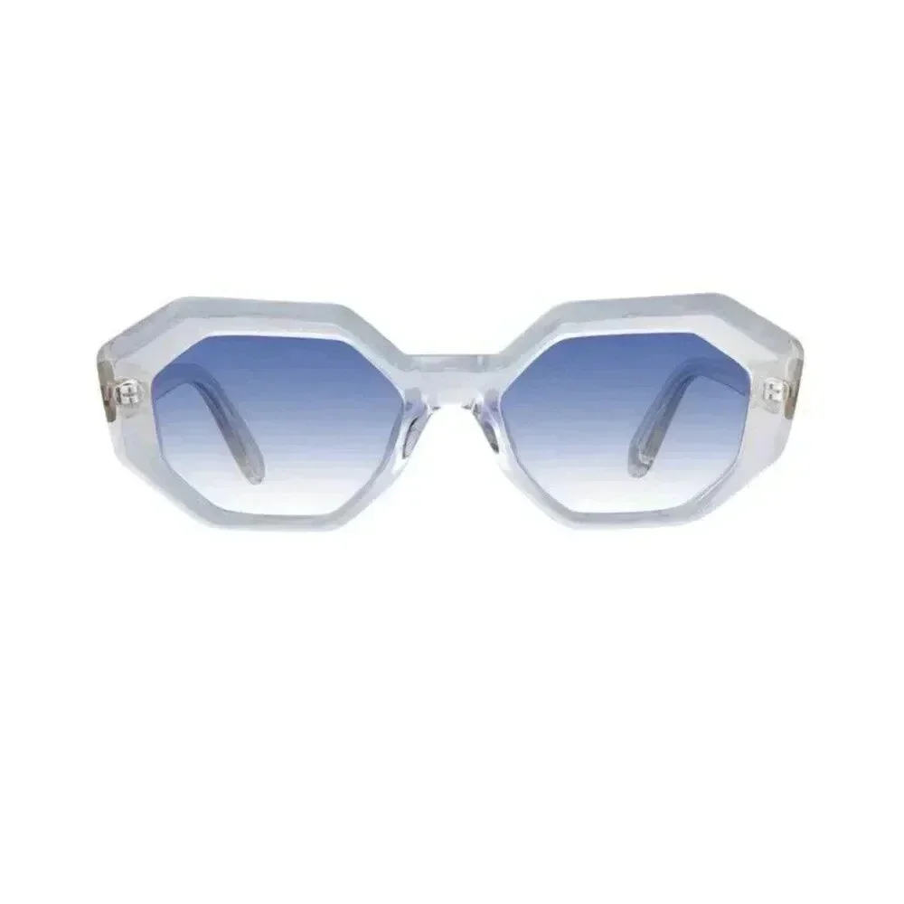 Garrett Leight Sunglasses Jaqueline Semi Flat Ultra Marine Gradient Iconic